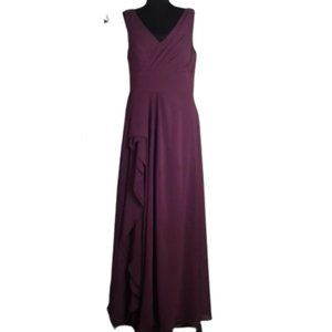 Azazie 2 4 Purple Evening Gown Maxi Dress